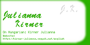 julianna kirner business card